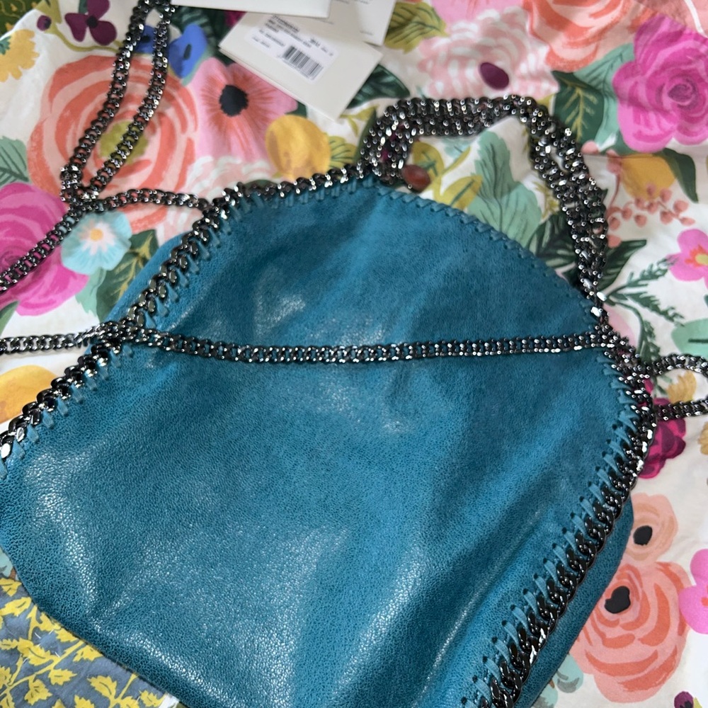 Stella McCartney Teal Chain-Trimmed Purse 💚 - Picture 7 of 12